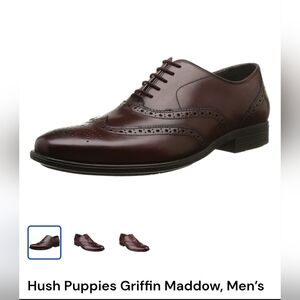 Hush Puppies Men's Oxford in Dark Brown